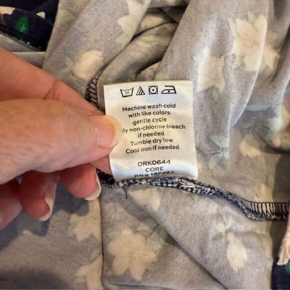 Draper James Kitty Dress in Magnolia Blue with White Floral Print Size Large - Picture 8 of 12